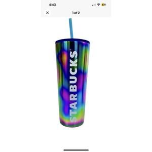 Starbucks Stainless Steel Cold Cup VENTI Limited 2023 Rainbow Oil slick Tumbler
